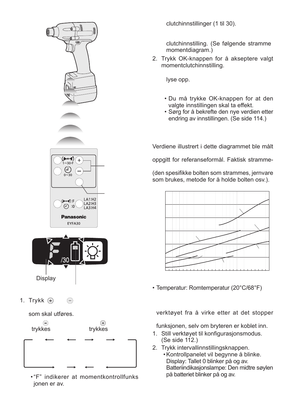 Forsiktig | Panasonic EYFLA1 User Manual | Page 113 / 168
