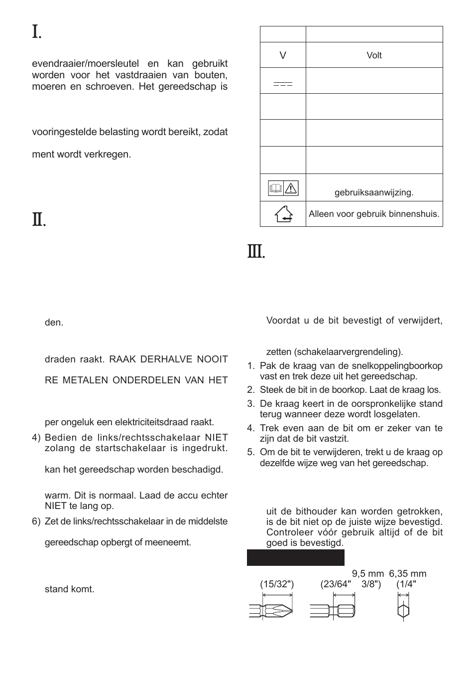 Eyfla1a_57-95, Toepassingen, Extra veiligheids- voorschriften | Montage, Bevestigen of verwijderen van de bit | Panasonic EYFLA1 User Manual | Page 57 / 168