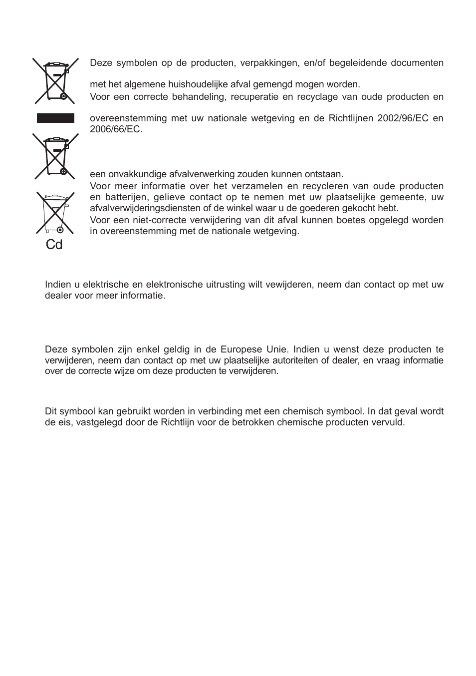 Voor zakengebruikers in de europese unie | Panasonic EYFLA1 User Manual | Page 67 / 168