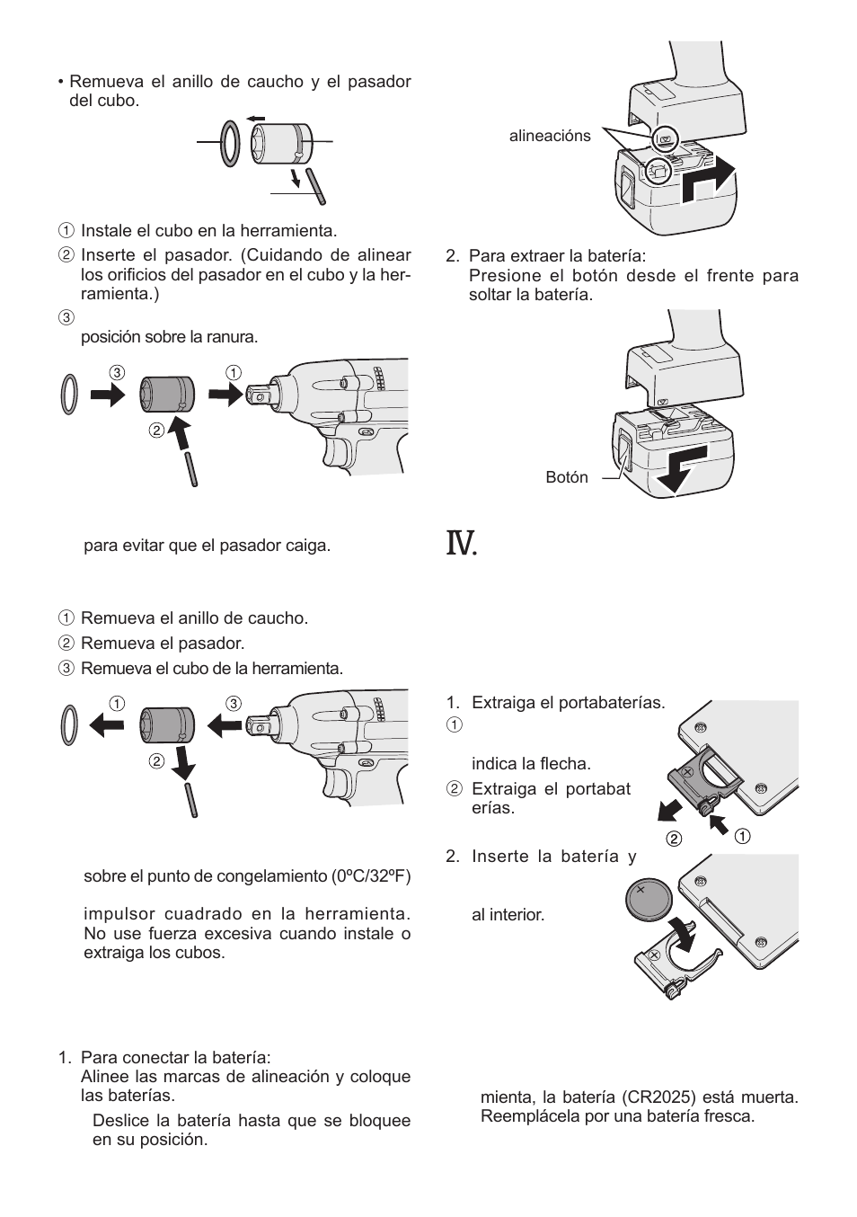 Funcionamiento, Instalación del cubo, Remoción del cubo | Colocación y extracción de la batería | Panasonic EYFLA1 User Manual | Page 71 / 168