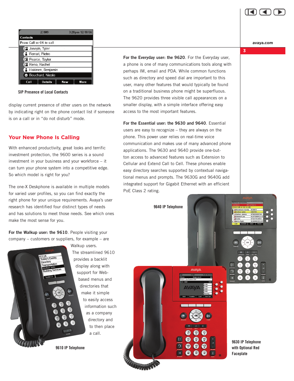 Avaya one-X Deskphone Edition 9600 User Manual | Page 3 / 4