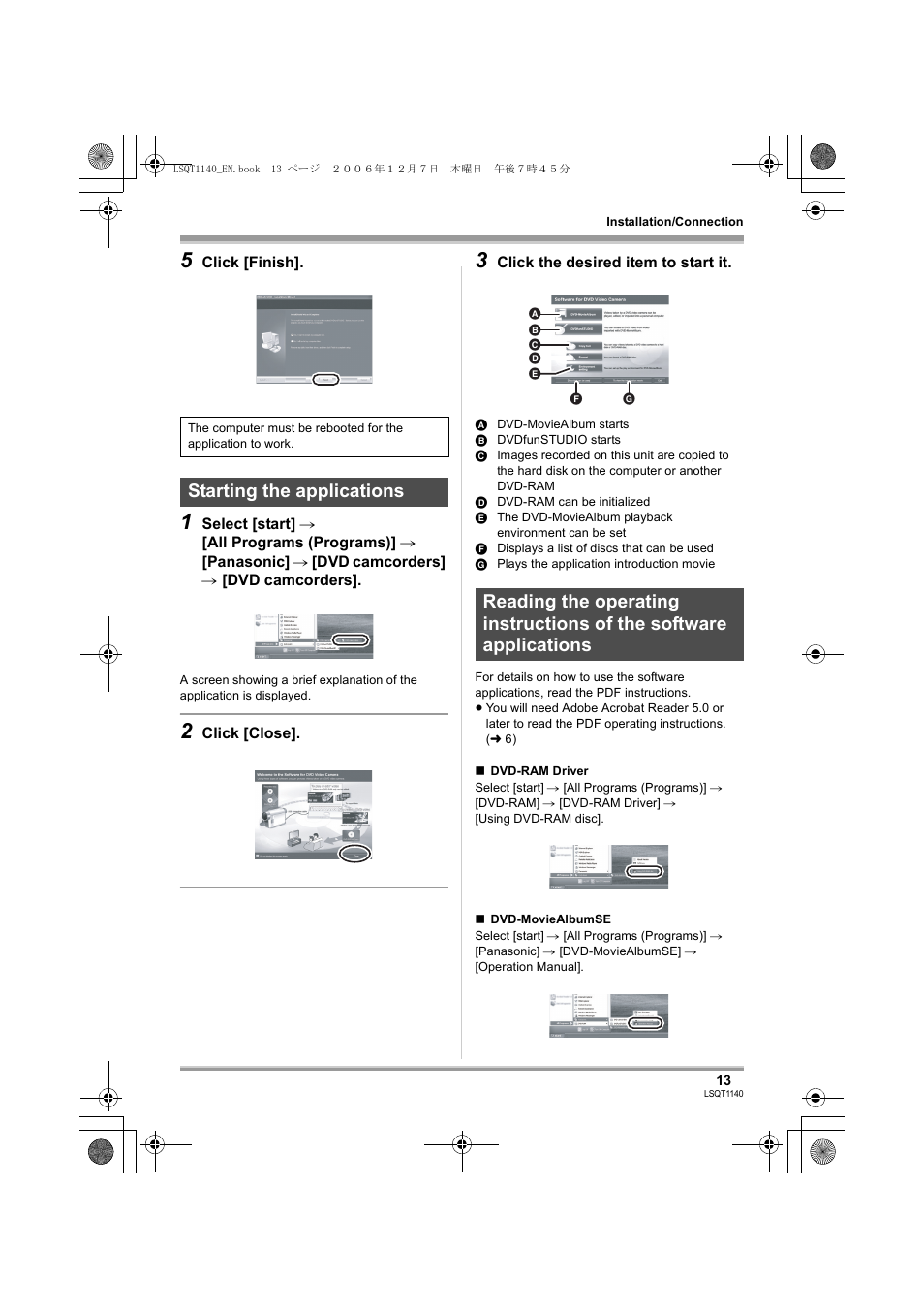 Panasonic VDRD310EP User Manual | Page 13 / 100