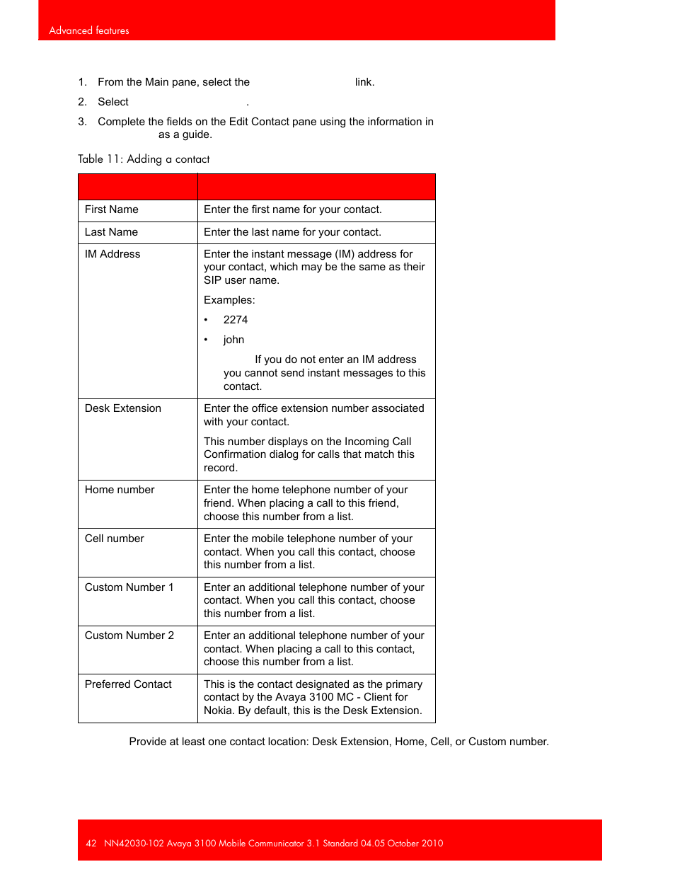 Avaya NN42030-102 User Manual | Page 42 / 60