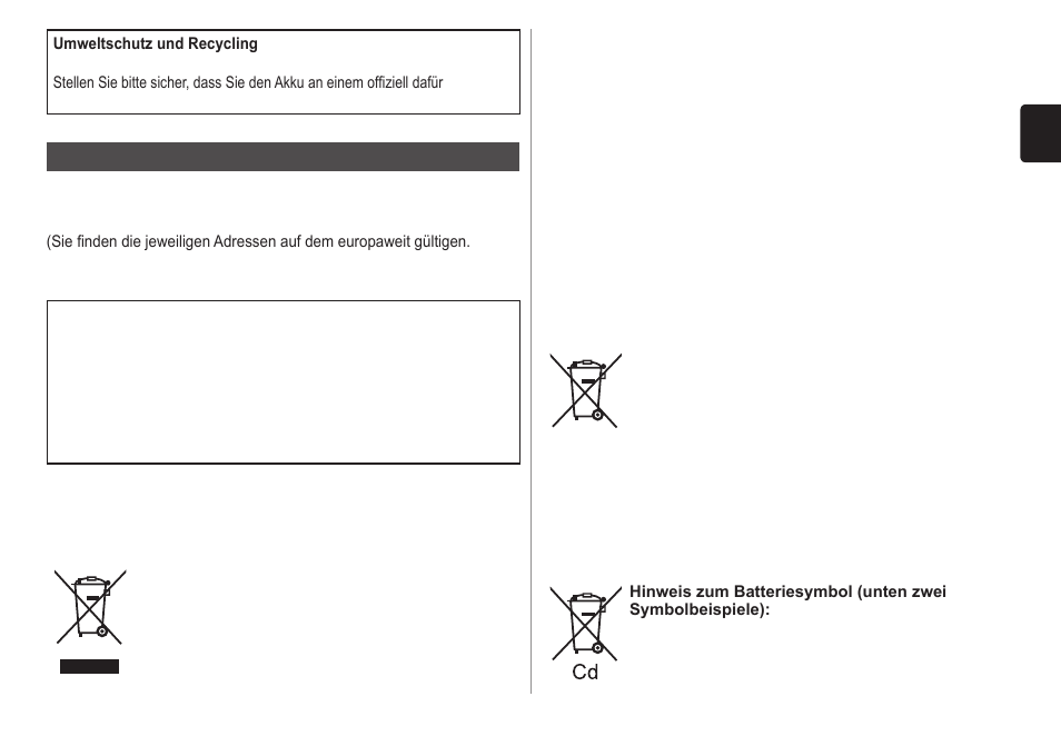 Garantie | Panasonic ESWD10 User Manual | Page 15 / 110