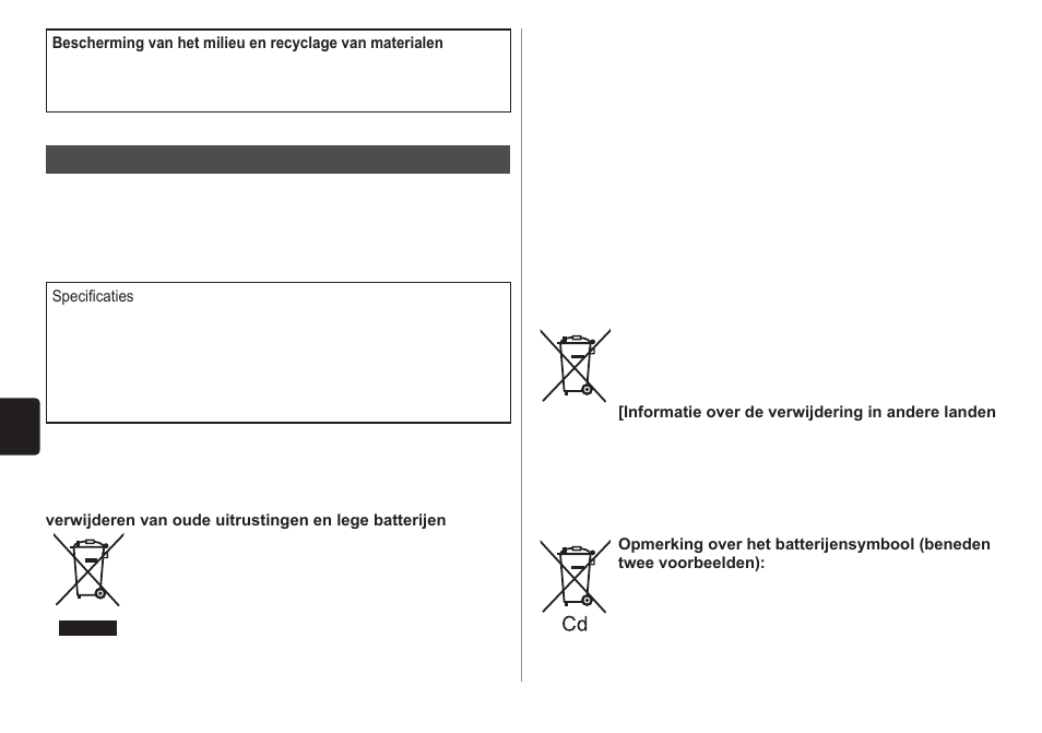 Garantie | Panasonic ESWD10 User Manual | Page 40 / 110