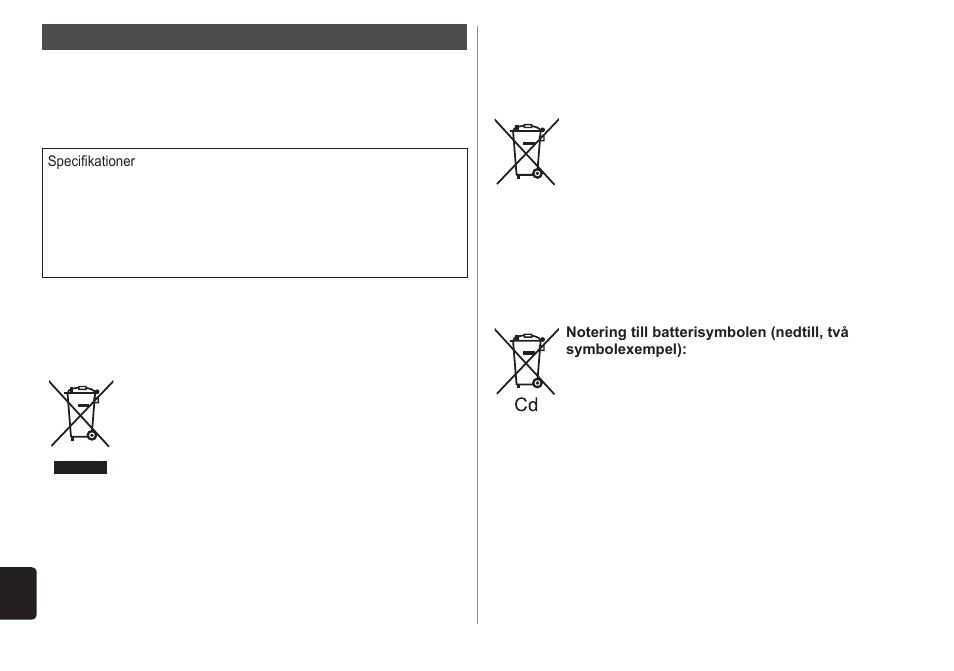 Garanti | Panasonic ESWD10 User Manual | Page 58 / 110