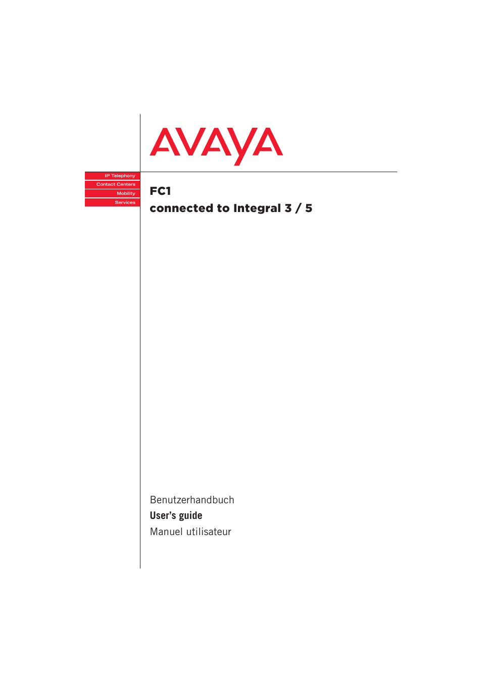 Avaya Integral 3 / 5 FC1 User Manual | 120 pages