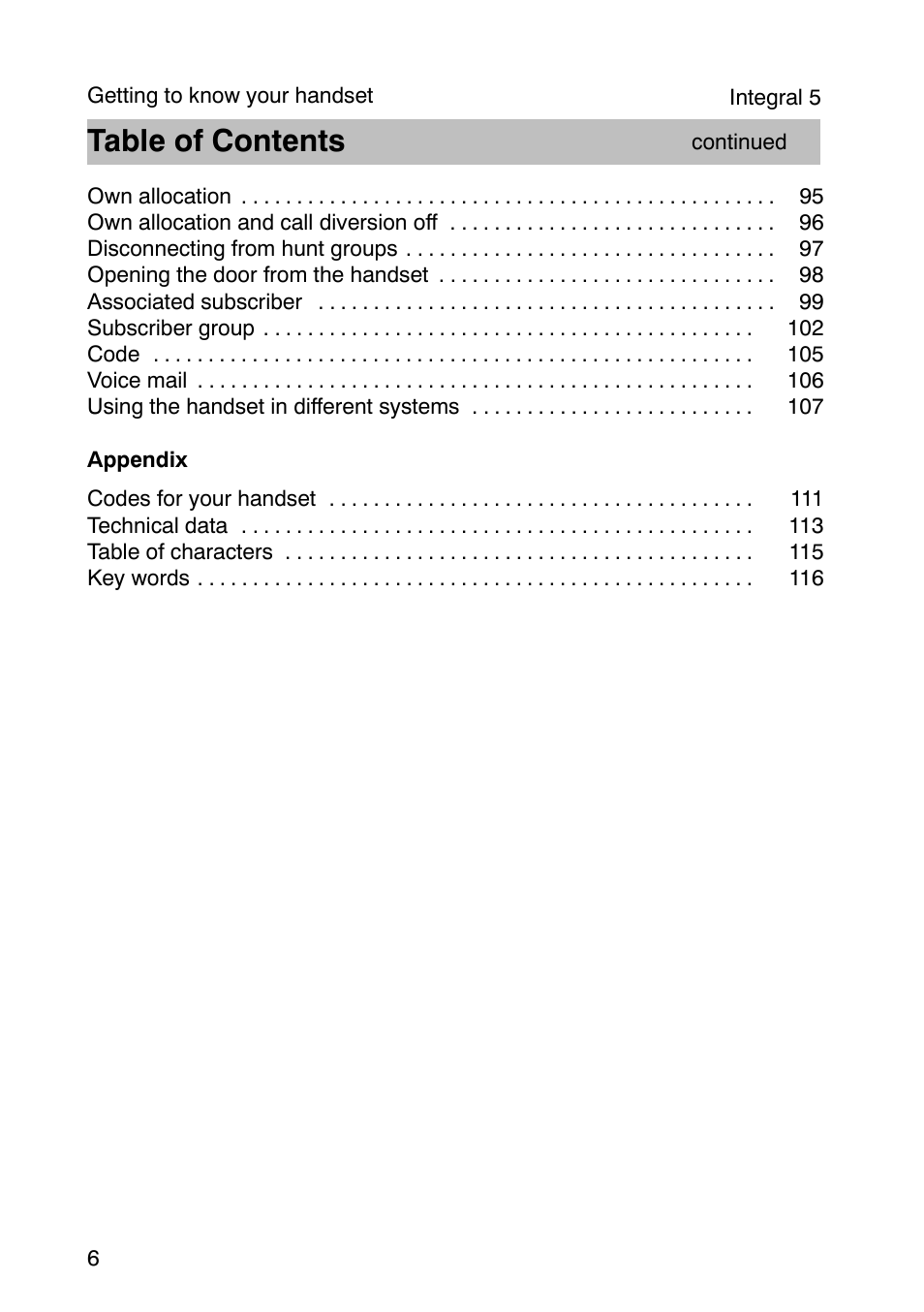 Avaya Integral 3 / 5 FC1 User Manual | Page 6 / 120