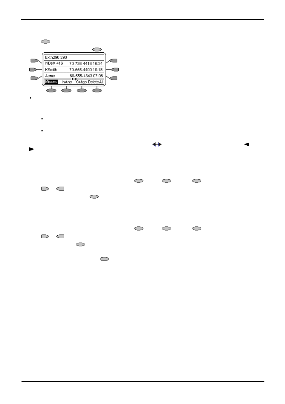 Accessing the call logs, Displaying an individual log entry, Making a call from an individual log entry | 2 accessing the call logs, 3 displaying an individual log entry, 4 making a call from an individual log entry | Avaya 5610 User Manual | Page 31 / 64