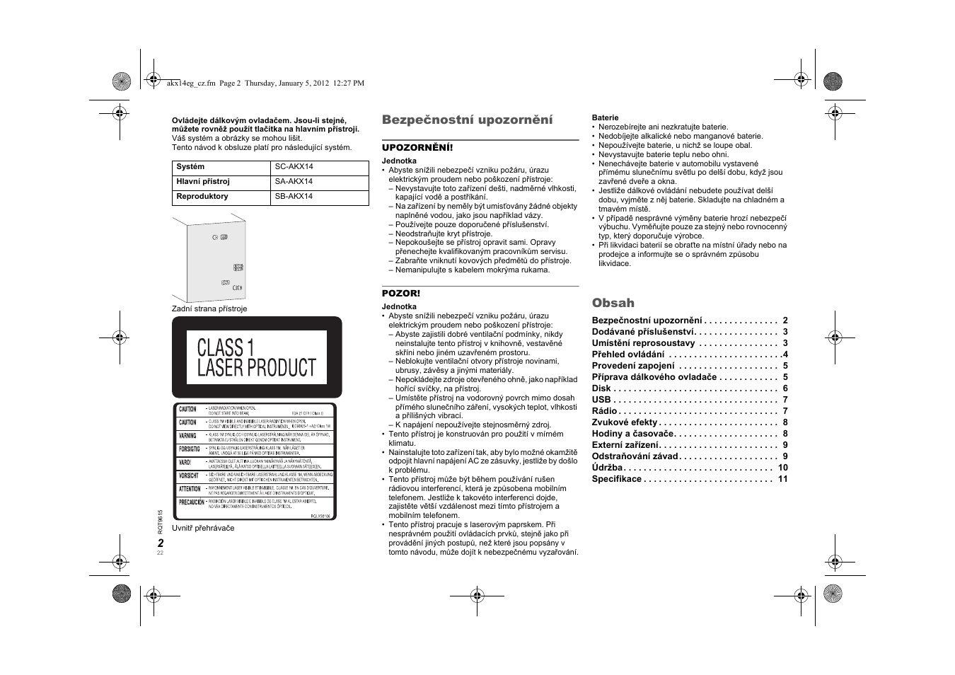 Panasonic SCAKX14EG User Manual | Page 22 / 32