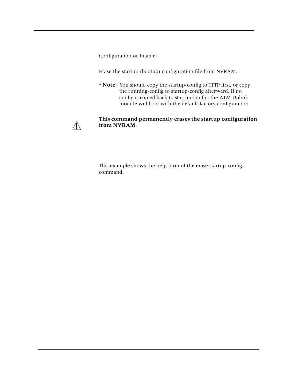 Erase startup-config | Avaya Cajun P880 User Manual | Page 122 / 162