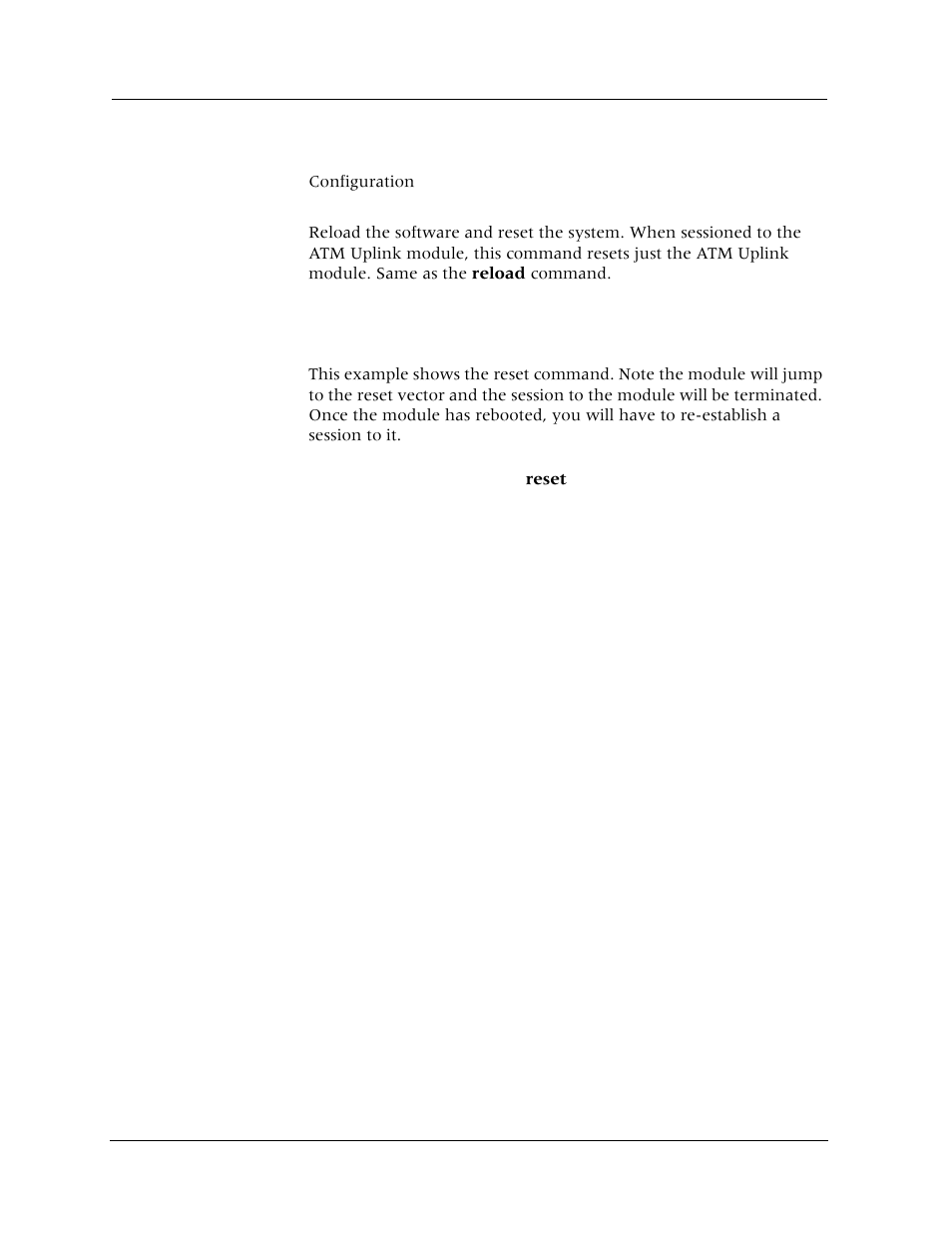 Reset | Avaya Cajun P880 User Manual | Page 127 / 162
