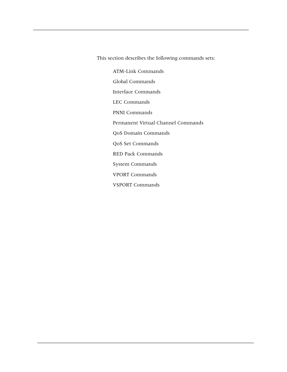 Atm uplink commands | Avaya Cajun P880 User Manual | Page 18 / 162