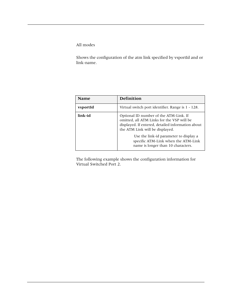 Show atm-link, Command mode, Description | Syntax, Sample output | Avaya Cajun P880 User Manual | Page 27 / 162