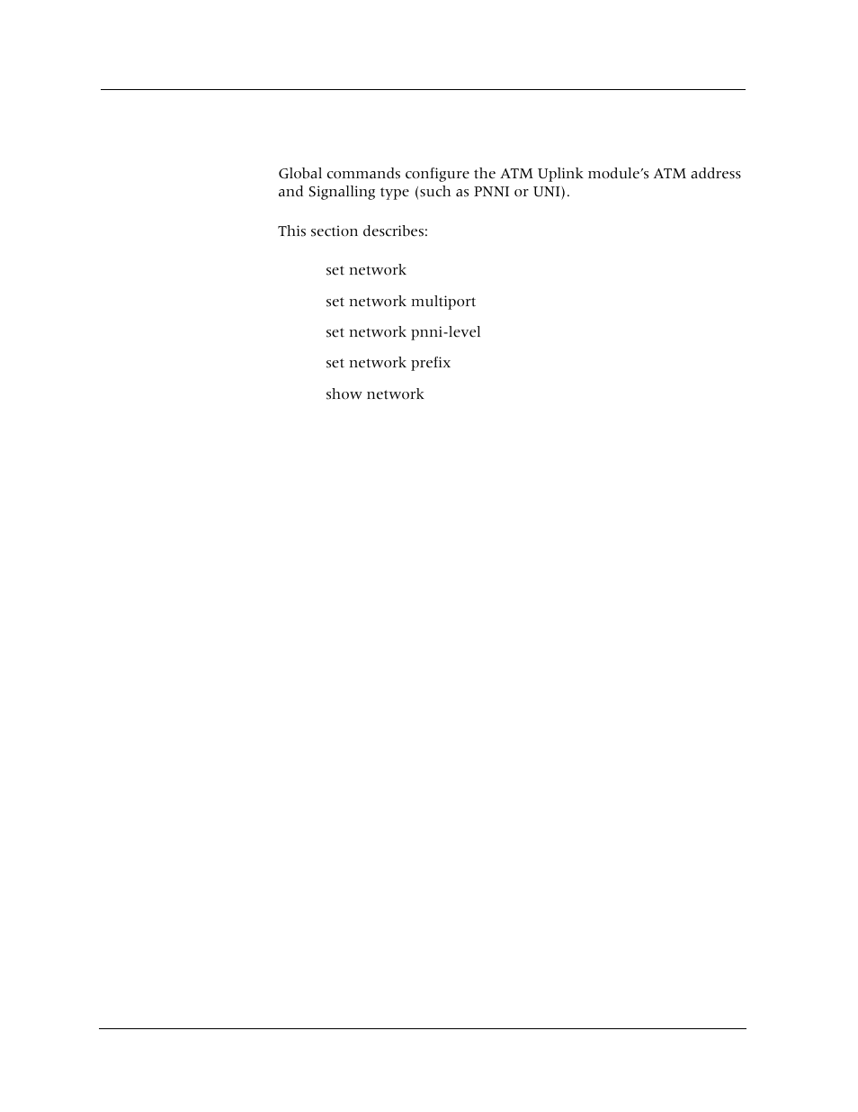 Global commands | Avaya Cajun P880 User Manual | Page 29 / 162