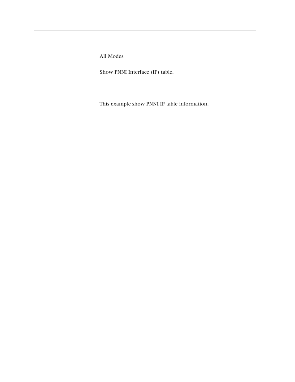 Show pnni if-table, Command mode, Description | Syntax, Sample output | Avaya Cajun P880 User Manual | Page 62 / 162