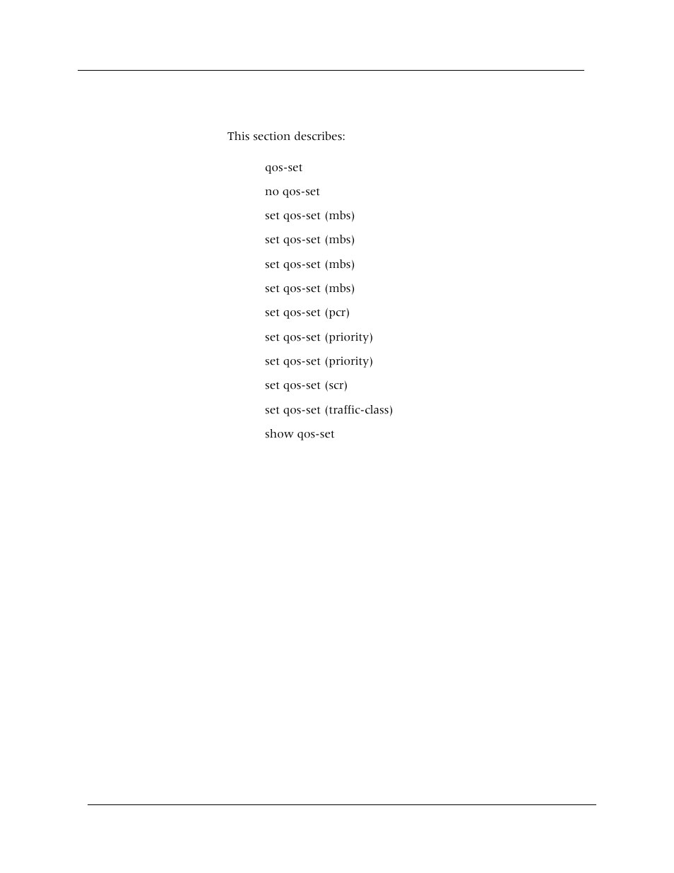 Qos set commands | Avaya Cajun P880 User Manual | Page 98 / 162