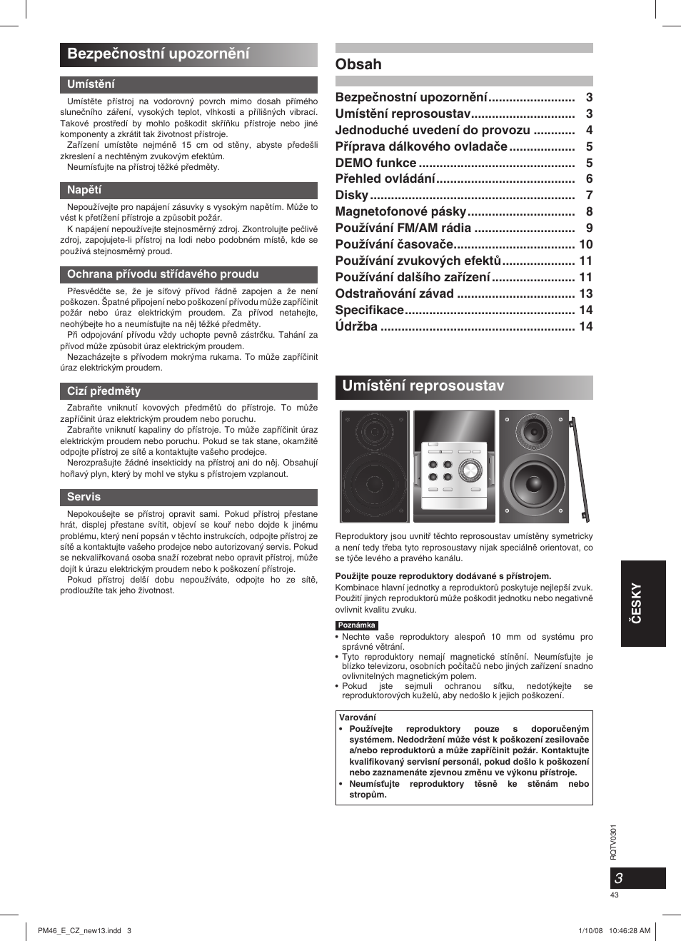 Panasonic SCPM46 User Manual | Page 43 / 56