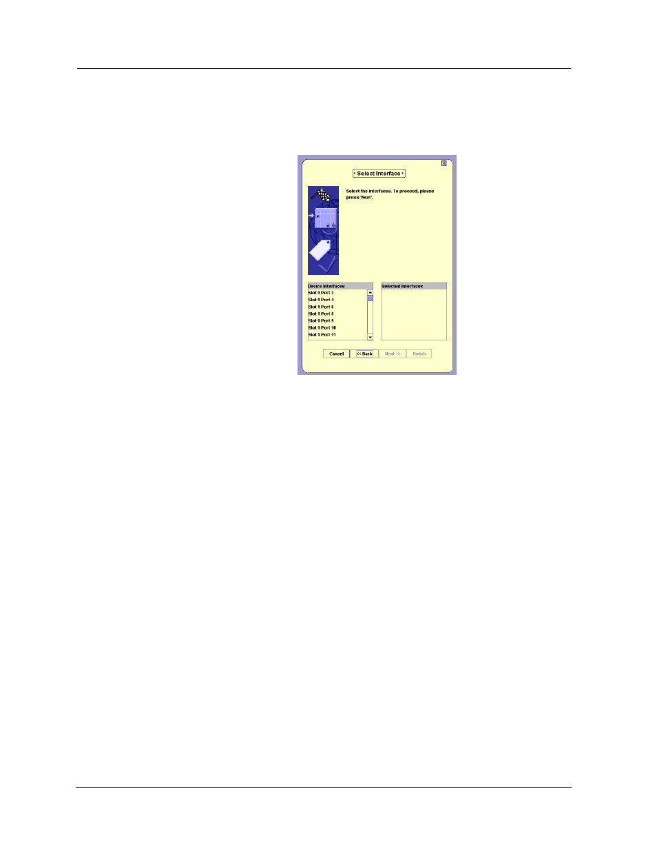 Select port | Avaya P120 SMON User Manual | Page 41 / 71
