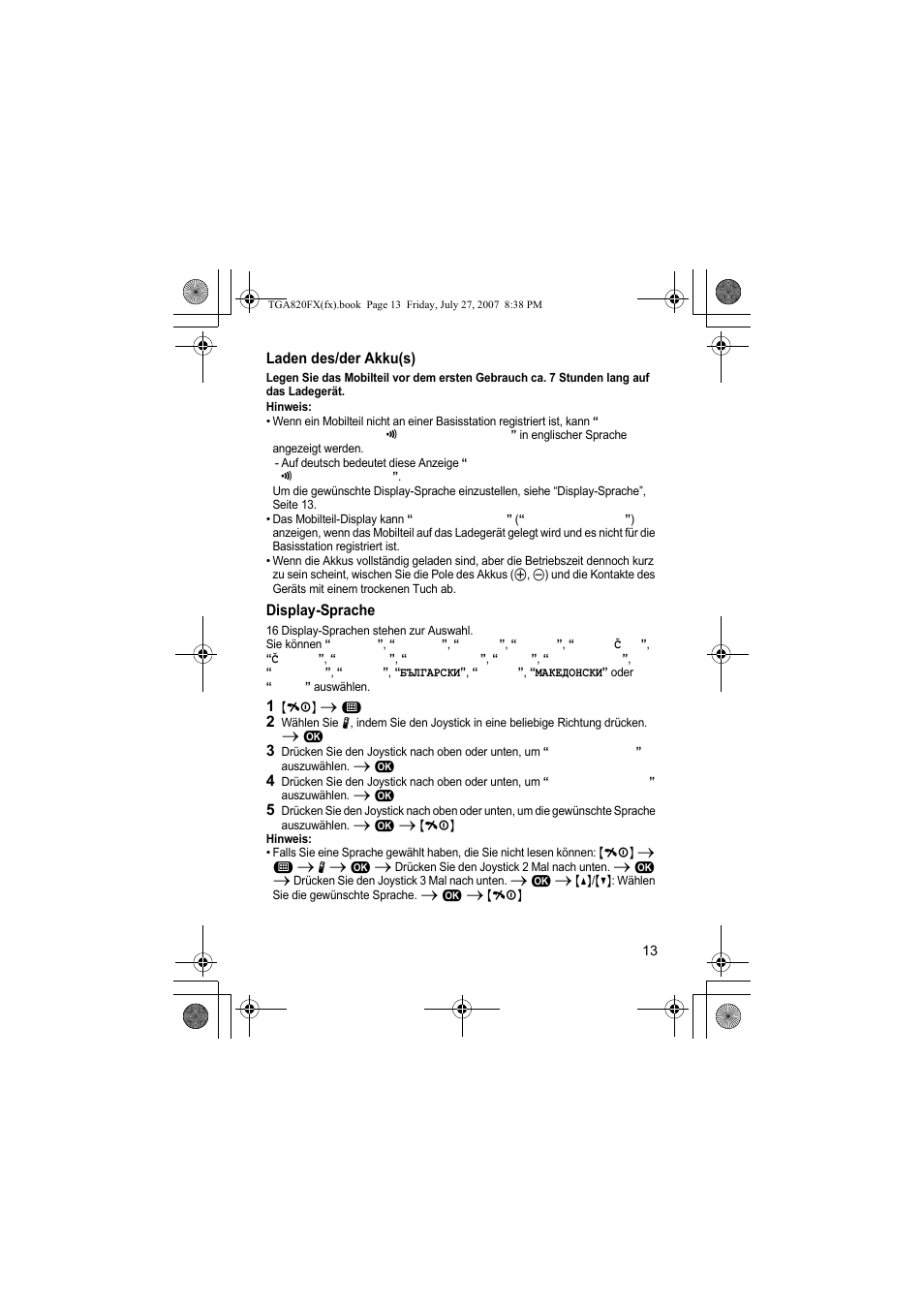 Panasonic KXTGA820FX User Manual | Page 13 / 40