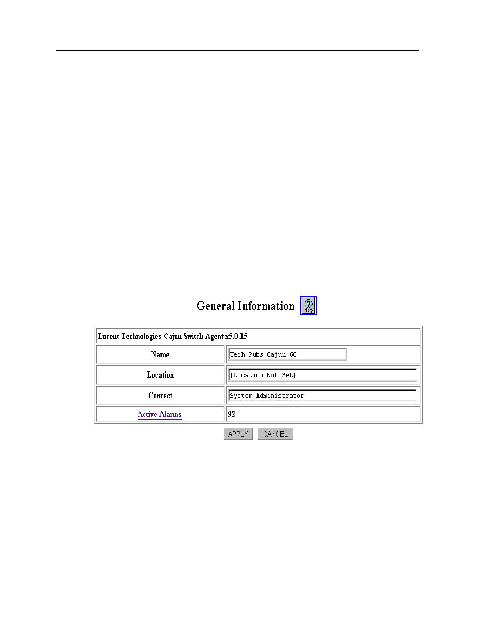 Entering general system information | Avaya Cajun P882 User Manual | Page 100 / 605