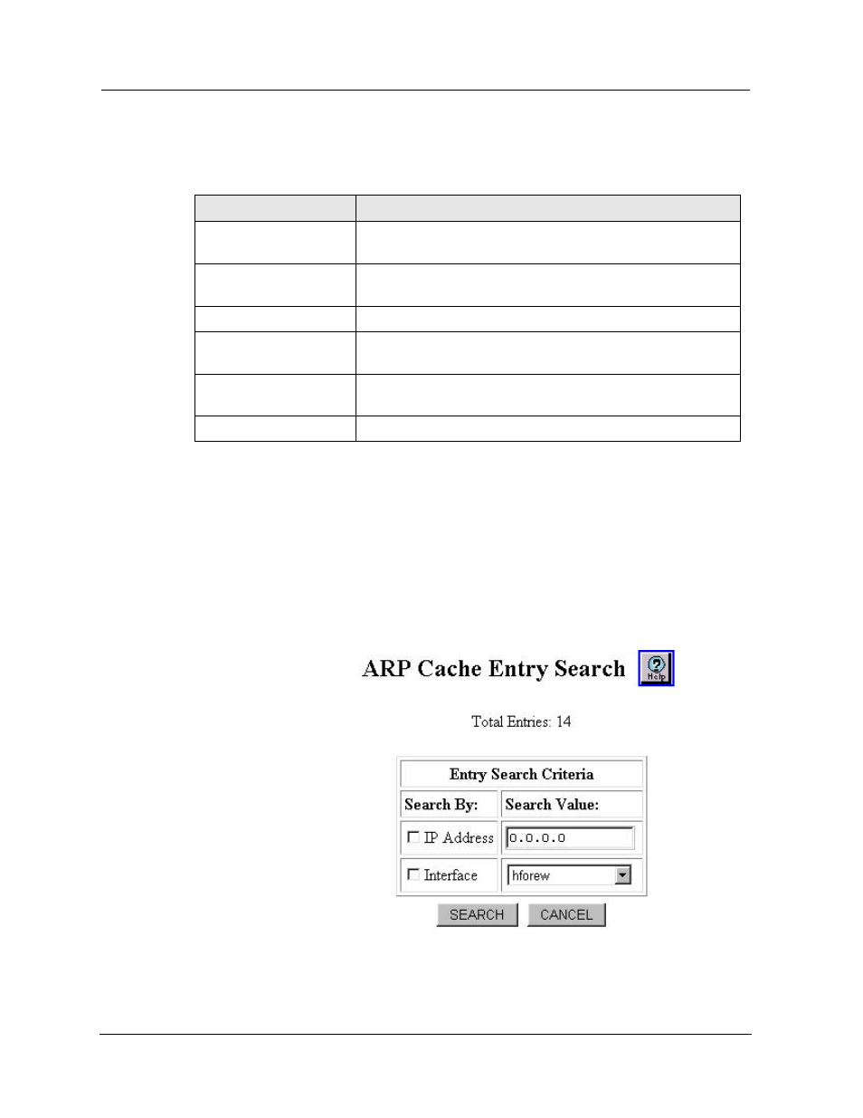 Searching the ip arp cache | Avaya Cajun P882 User Manual | Page 271 / 605