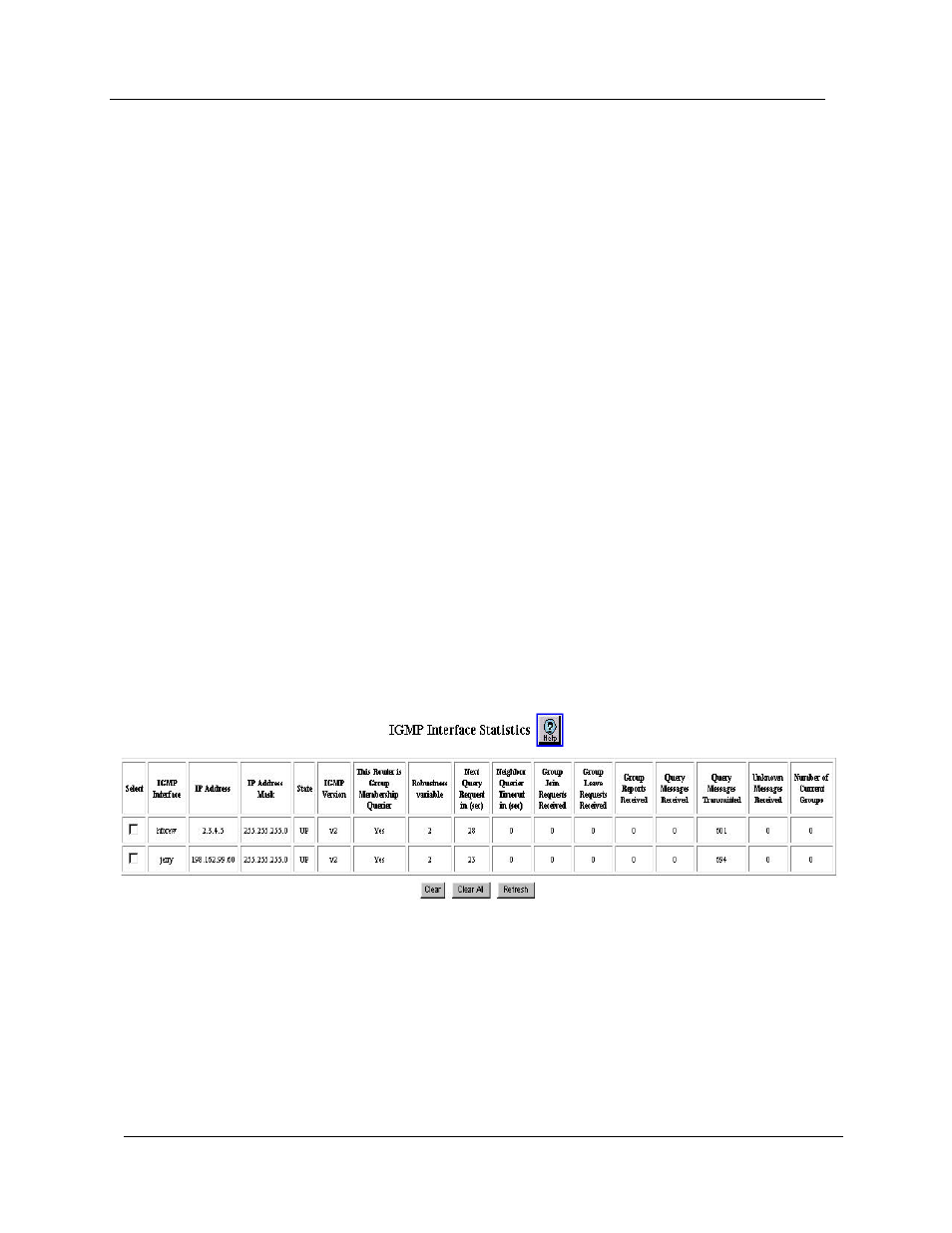 Displaying igmp interface statistics, Displaying igmp global statistics using the cli | Avaya Cajun P882 User Manual | Page 274 / 605