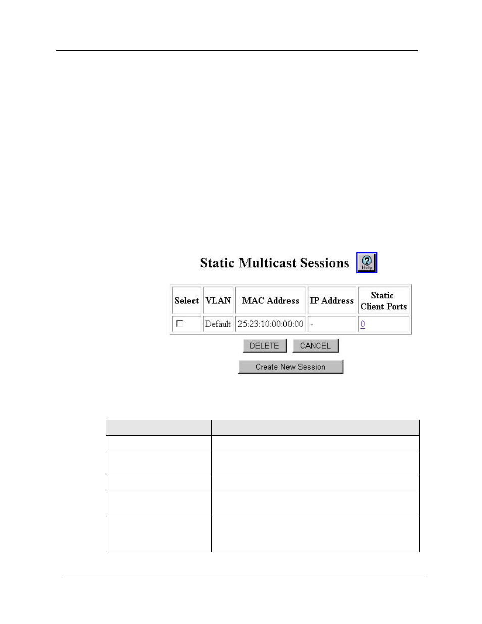 Deleting static multicast sessions | Avaya Cajun P882 User Manual | Page 442 / 605