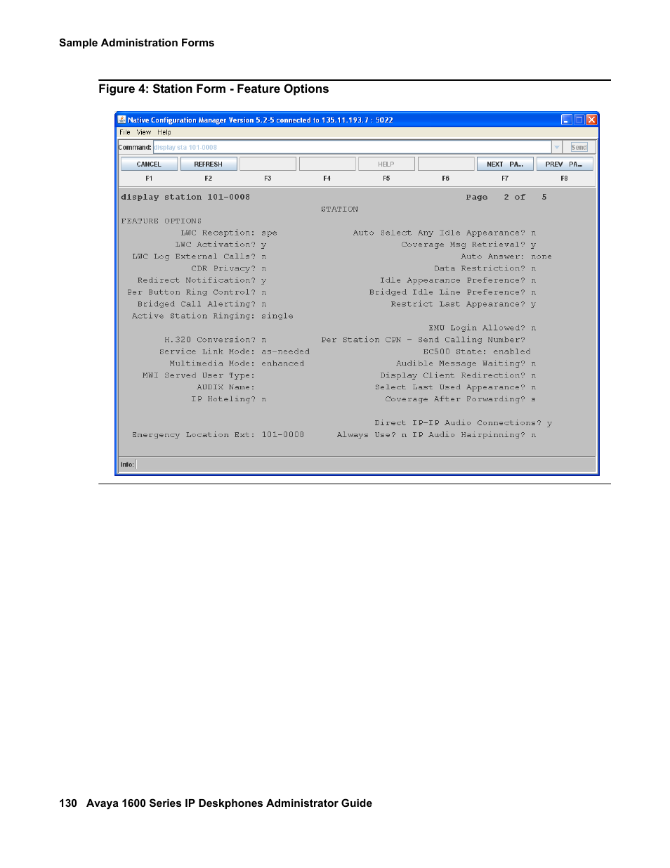 Shown in, Figure 4 | Avaya 1600 Series User Manual | Page 130 / 142