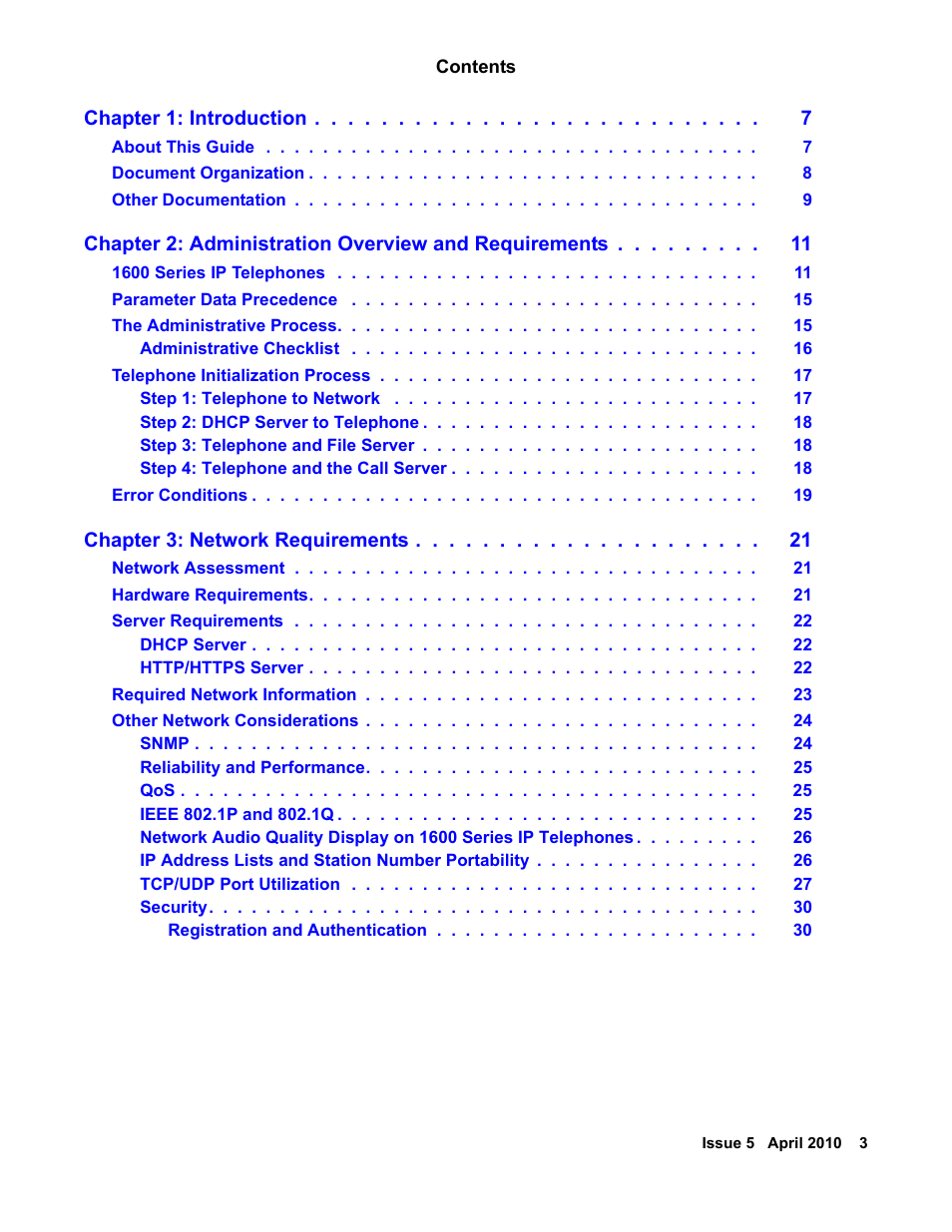 Avaya 1600 Series User Manual | Page 3 / 142
