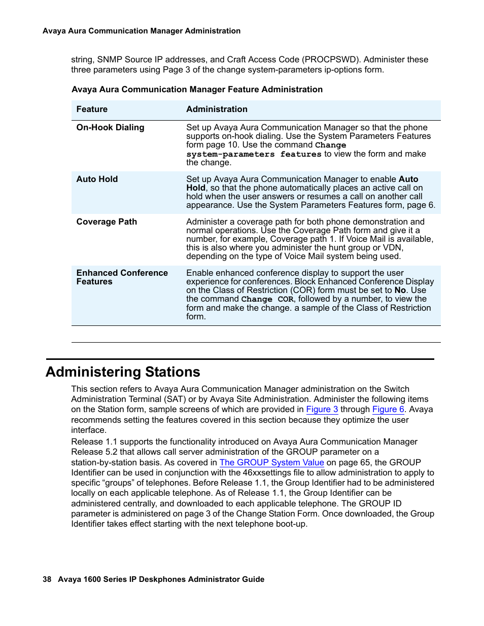 Administering stations | Avaya 1600 Series User Manual | Page 38 / 142