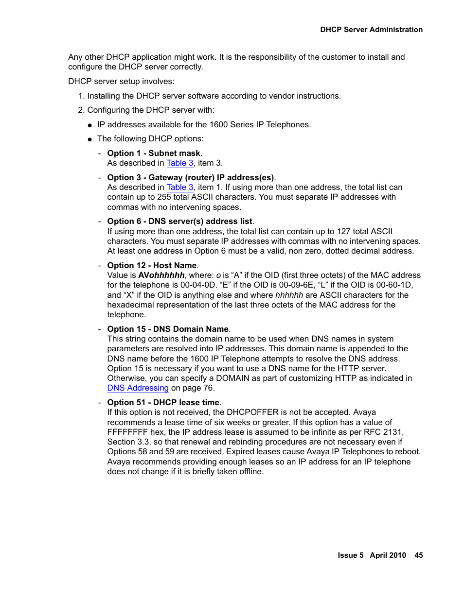 Avaya 1600 Series User Manual | Page 45 / 142