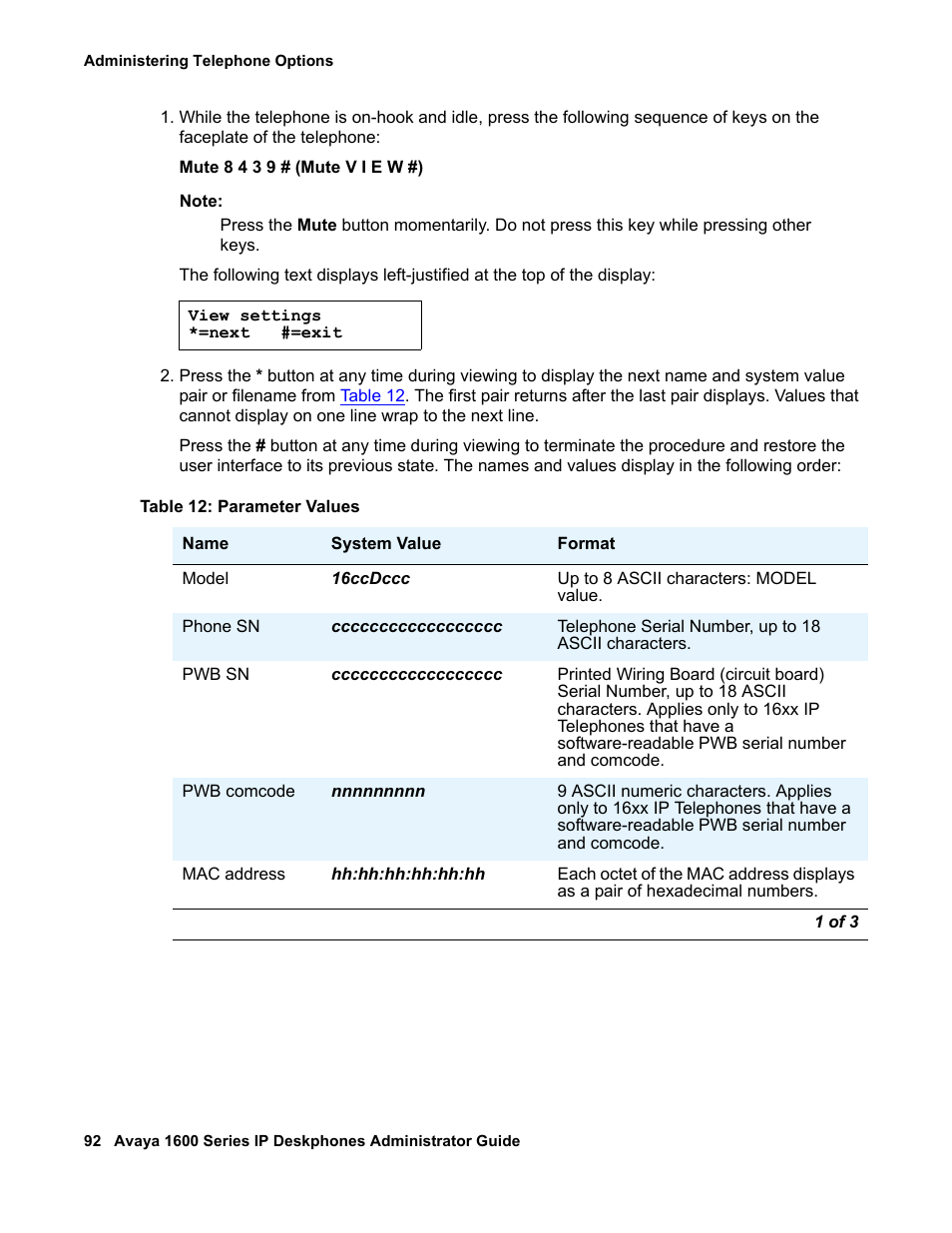 Avaya 1600 Series User Manual | Page 92 / 142