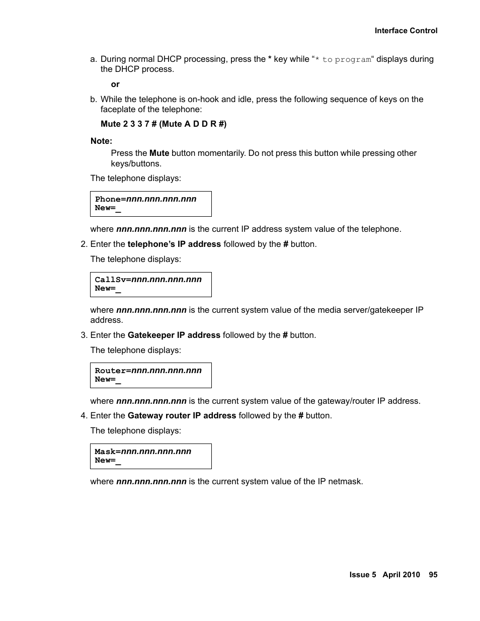 Avaya 1600 Series User Manual | Page 95 / 142