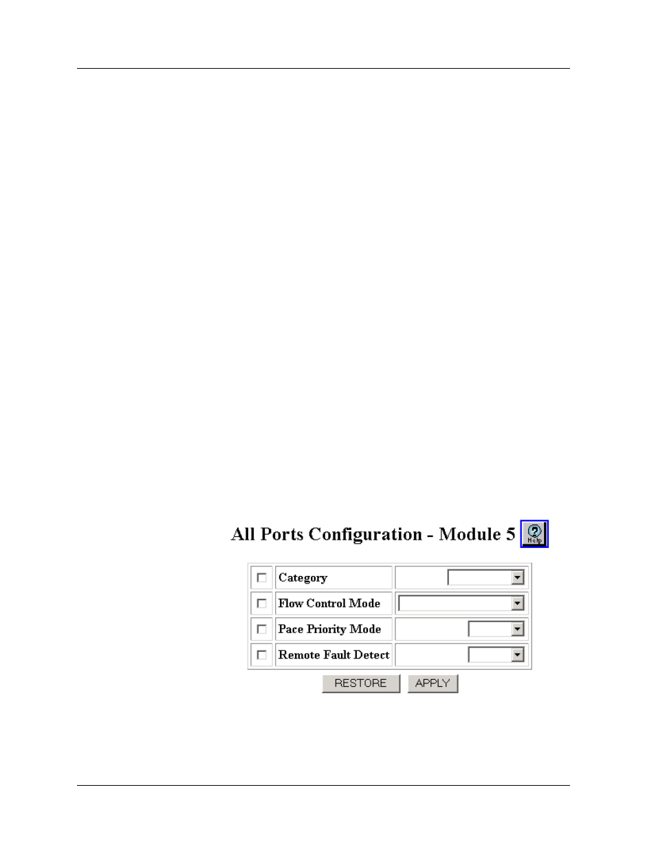 Using the all ports configuration window, Using the all ports configuration window -23, Cli command | Avaya P580 User Manual | Page 203 / 760