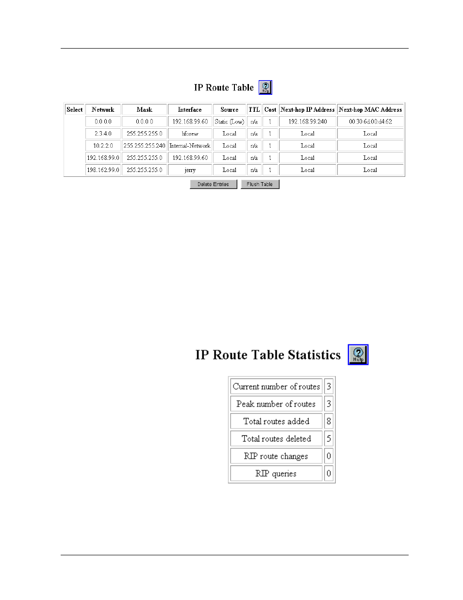 Displaying the ip routing table statistics | Avaya P580 User Manual | Page 356 / 760