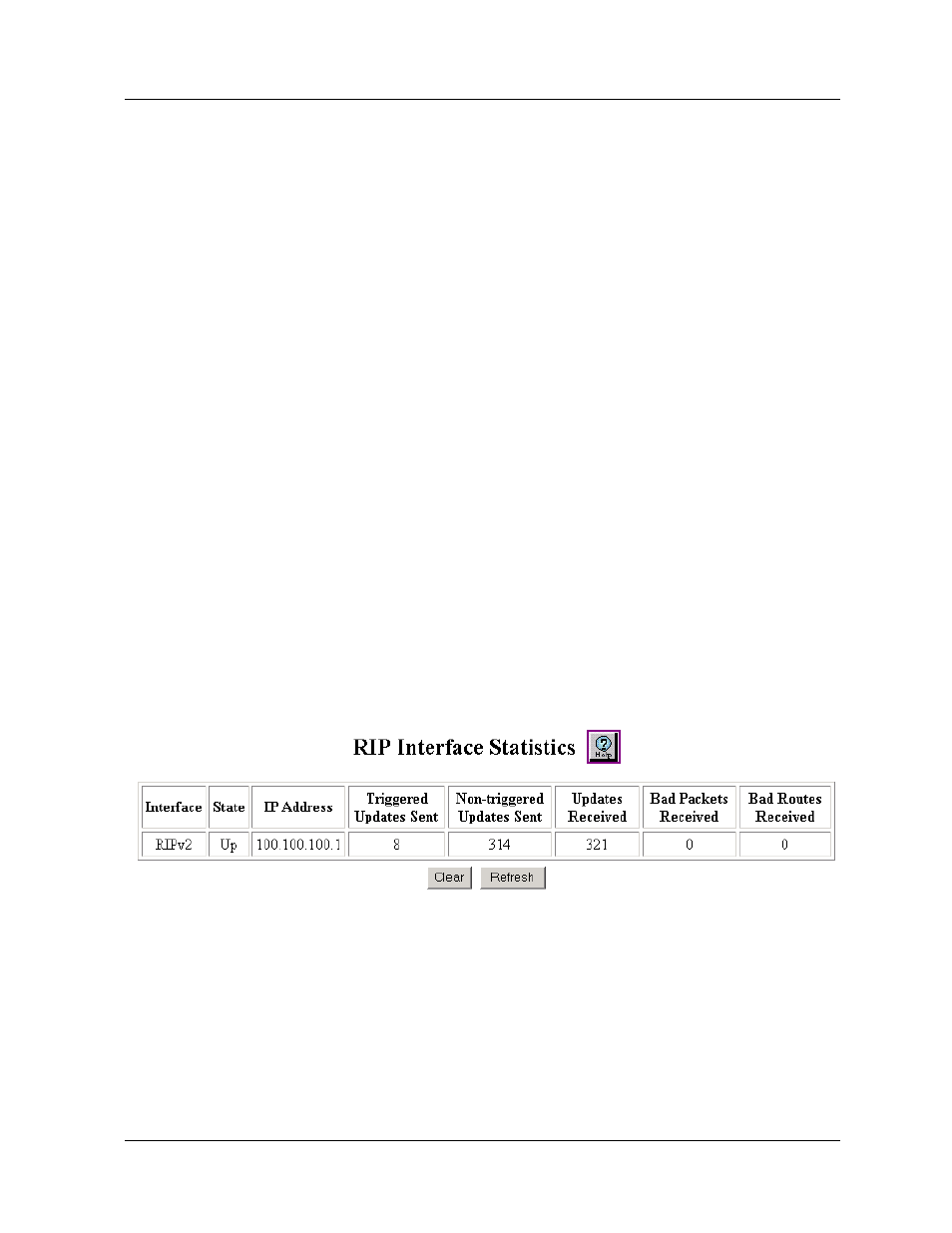 Viewing rip statistics, Viewing rip statistics -12, Example of configuring the key chain with the cli | Viewing rip statistics using the web agent | Avaya P580 User Manual | Page 416 / 760