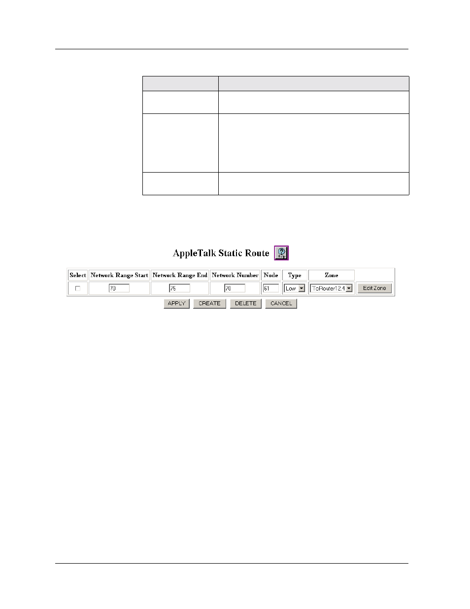Editing appletalk static routes, Editing appletalk static routes -13, Using the cli | Using the web agent | Avaya P580 User Manual | Page 519 / 760