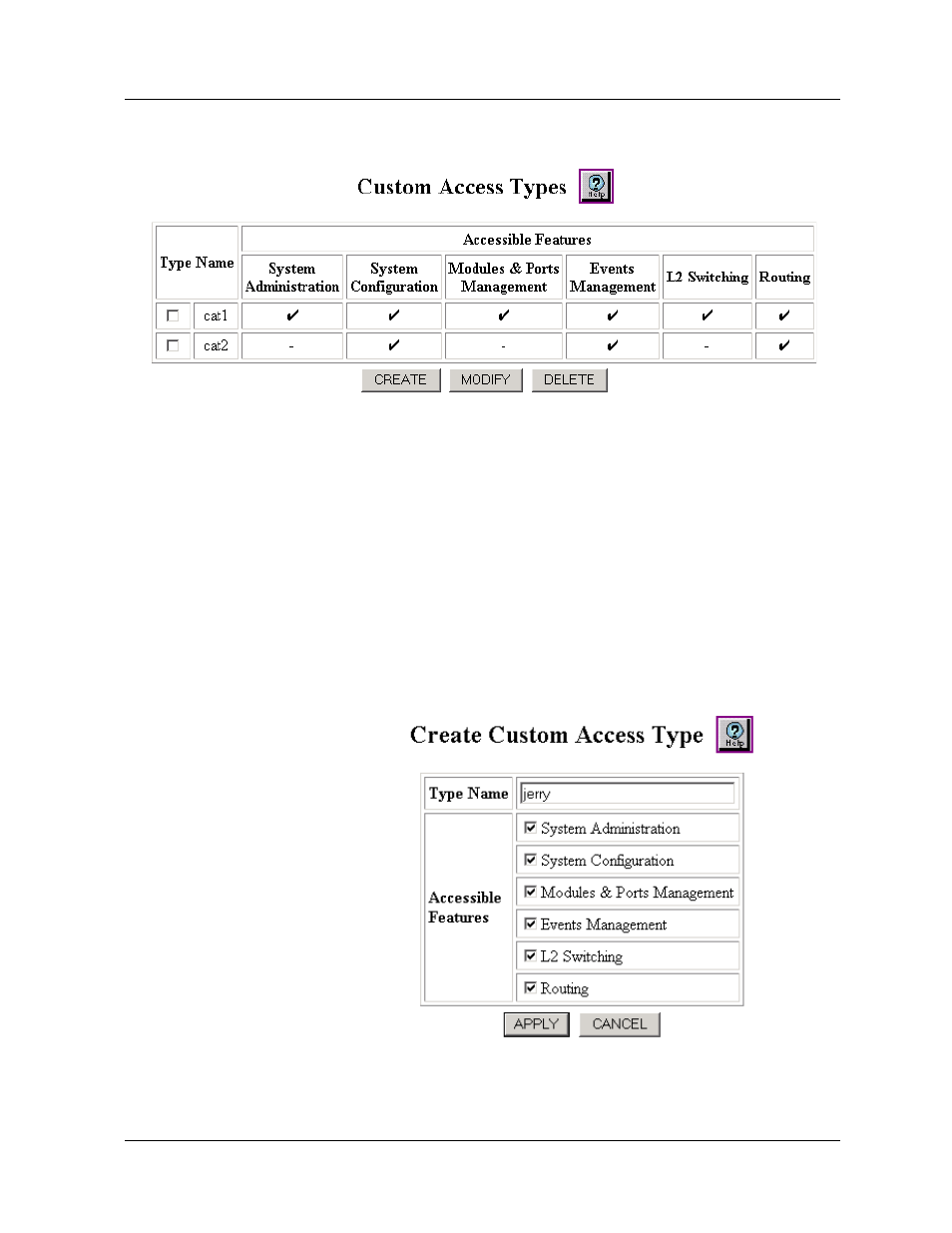 Creating a custom access type, Creating a custom access type -14 | Avaya P580 User Manual | Page 72 / 760