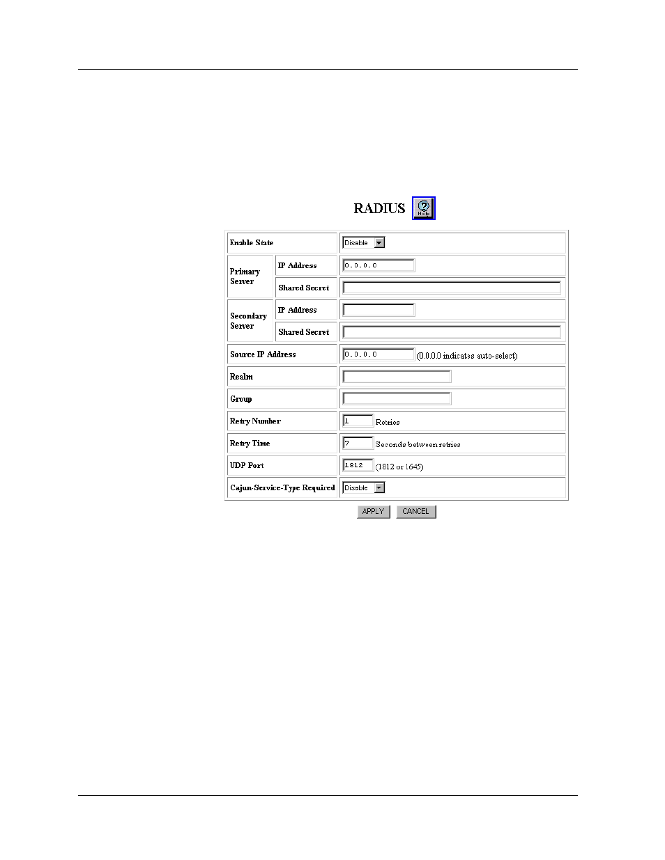 Configuring a radius client using the web agent | Avaya P580 User Manual | Page 87 / 760