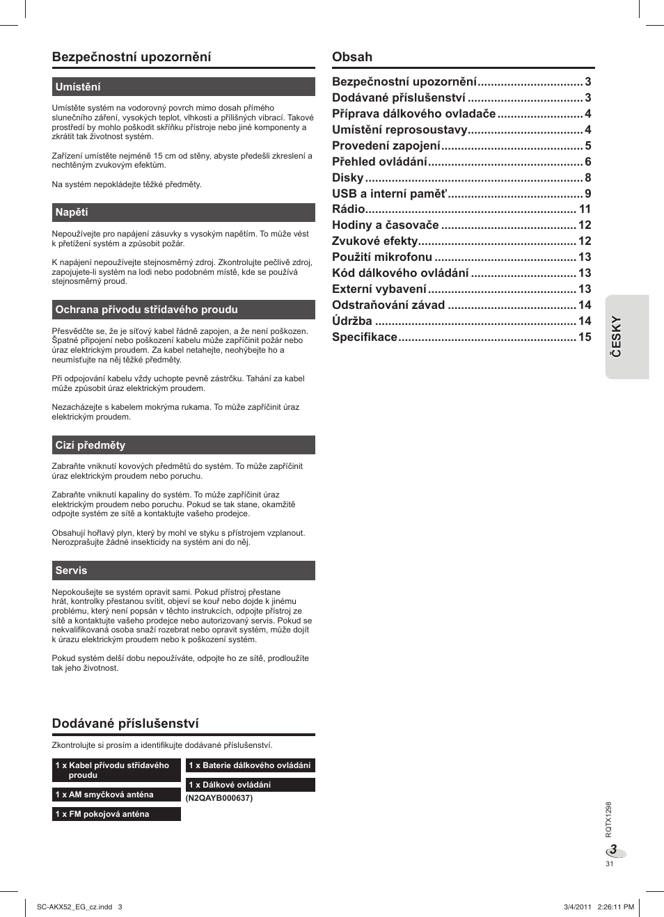 Panasonic SCAKX52EG User Manual | Page 31 / 44