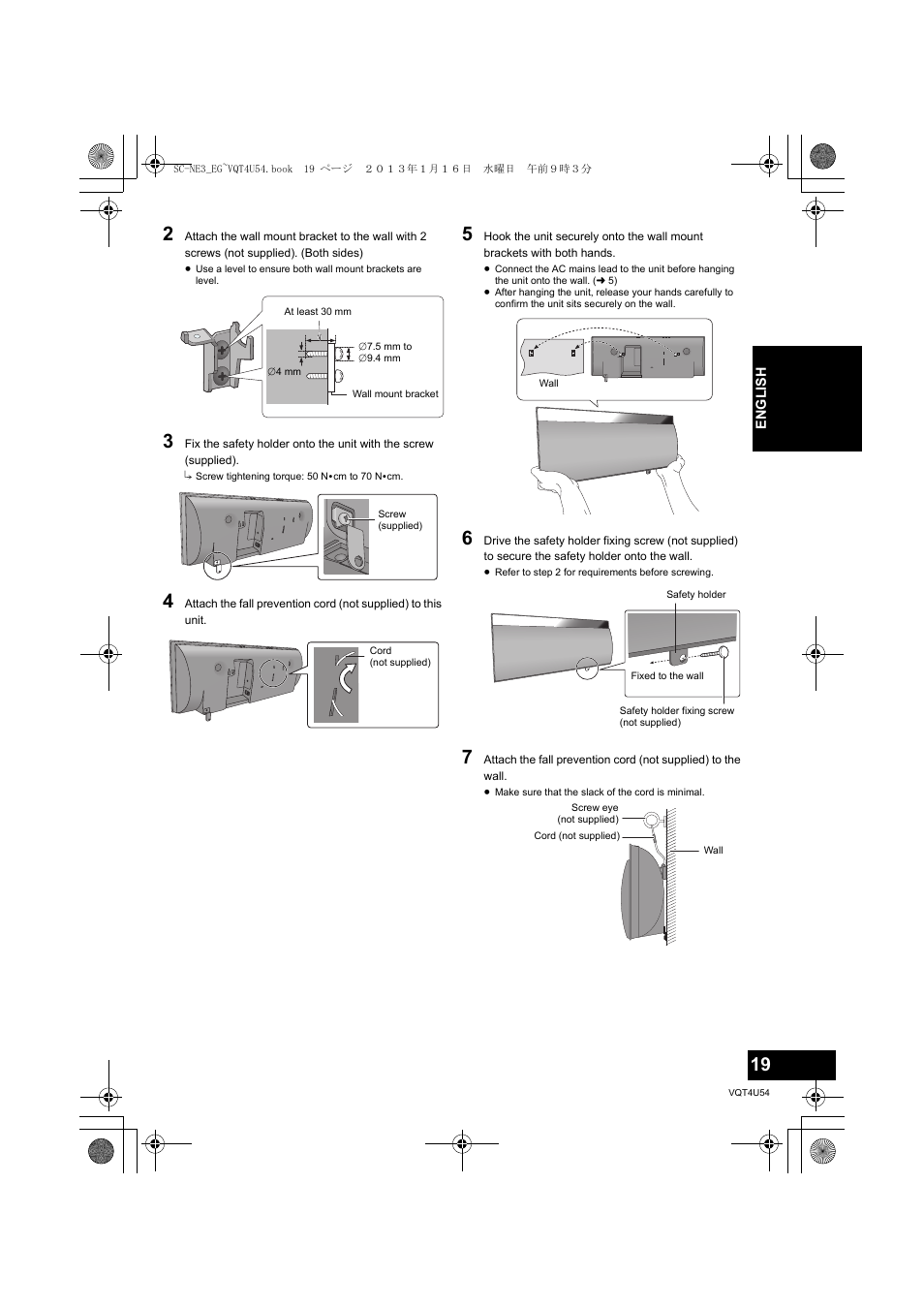 Panasonic SCNE3EG User Manual | Page 19 / 60