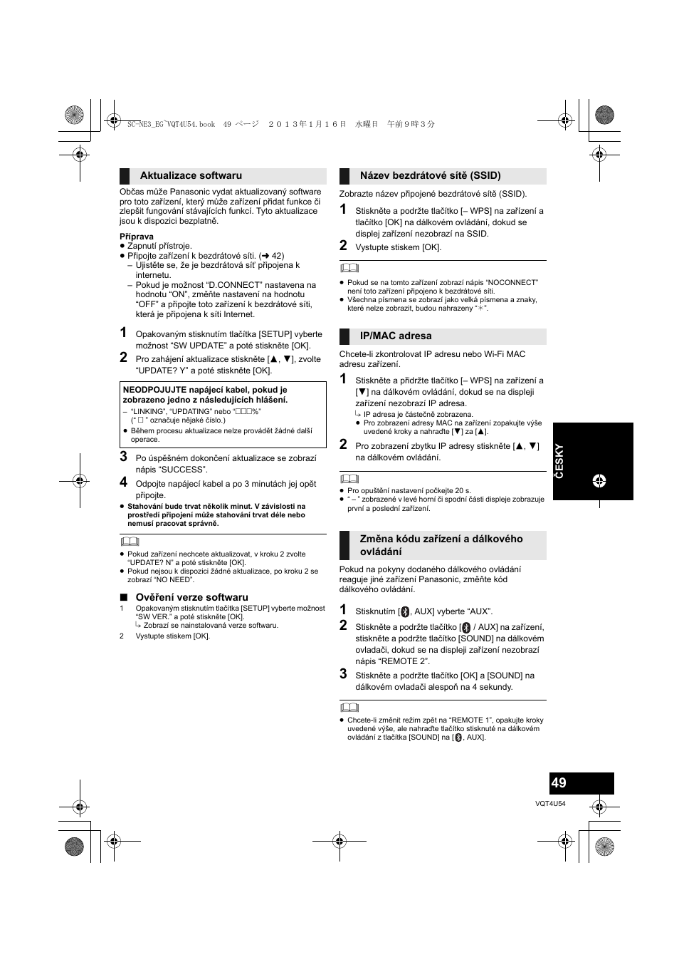 Panasonic SCNE3EG User Manual | Page 49 / 60