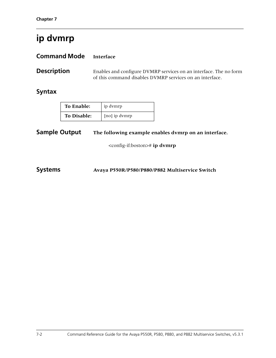 Ip dvmrp, Ip dvmrp -2 | Avaya Cajun P550R User Manual | Page 105 / 679