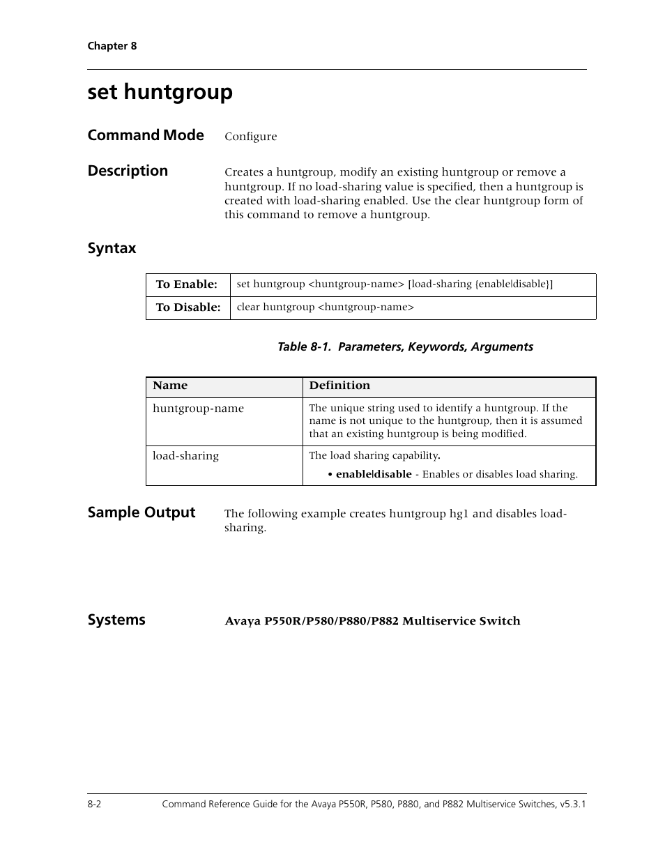 Set huntgroup, Set huntgroup -2 | Avaya Cajun P550R User Manual | Page 131 / 679