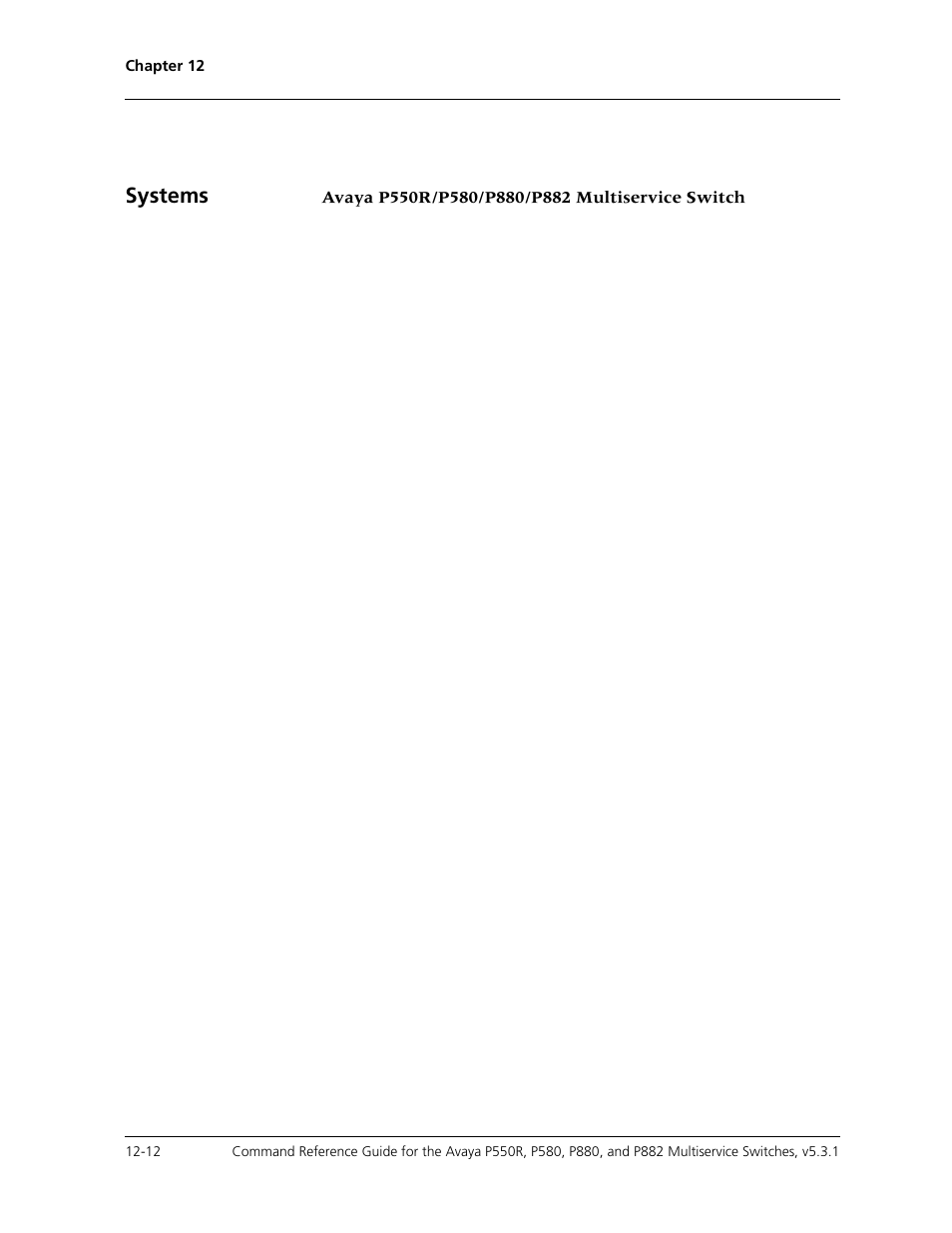 Systems | Avaya Cajun P550R User Manual | Page 229 / 679