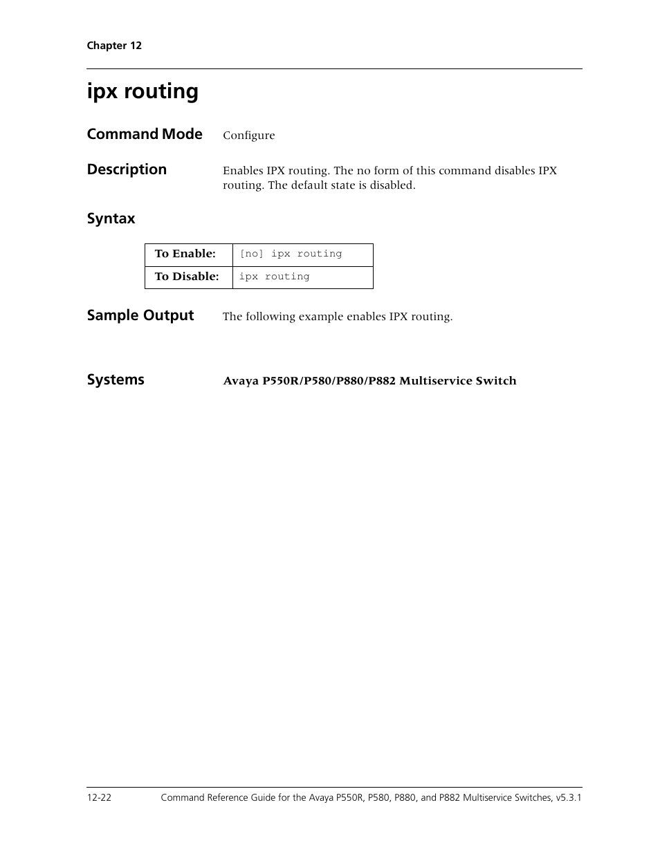 Ipx routing, Ipx routing -22 | Avaya Cajun P550R User Manual | Page 239 / 679