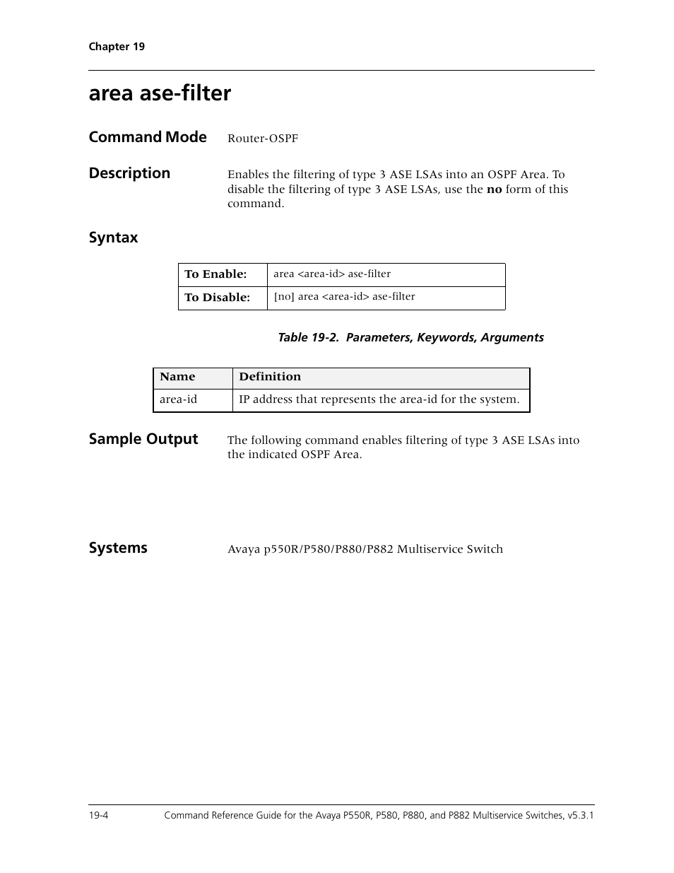 Area ase-filter, Area ase-filter -4 | Avaya Cajun P550R User Manual | Page 351 / 679