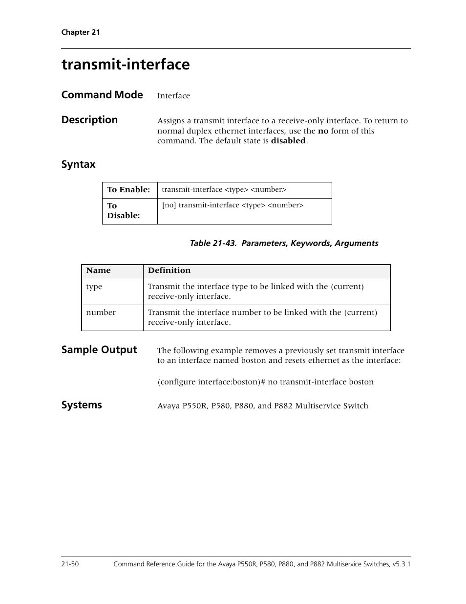 Transmit-interface, Transmit-interface -50 | Avaya Cajun P550R User Manual | Page 453 / 679