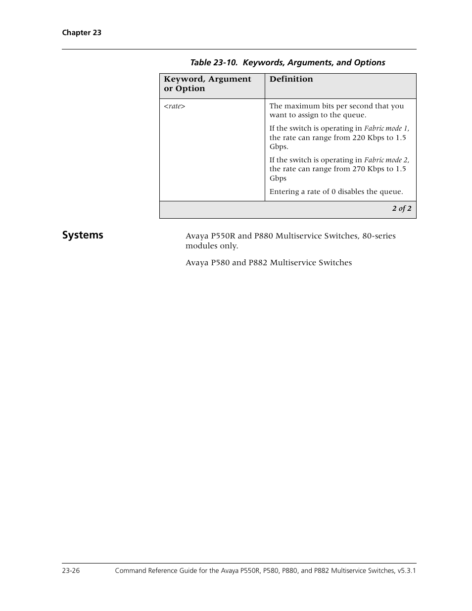 Systems | Avaya Cajun P550R User Manual | Page 483 / 679